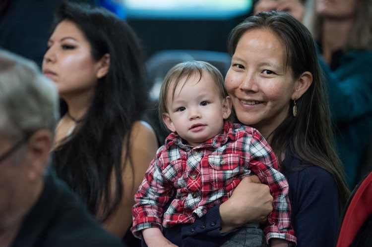 Image of student from Ch'nook with her child