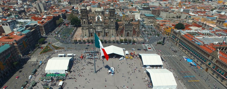 Drone image of Mexico City