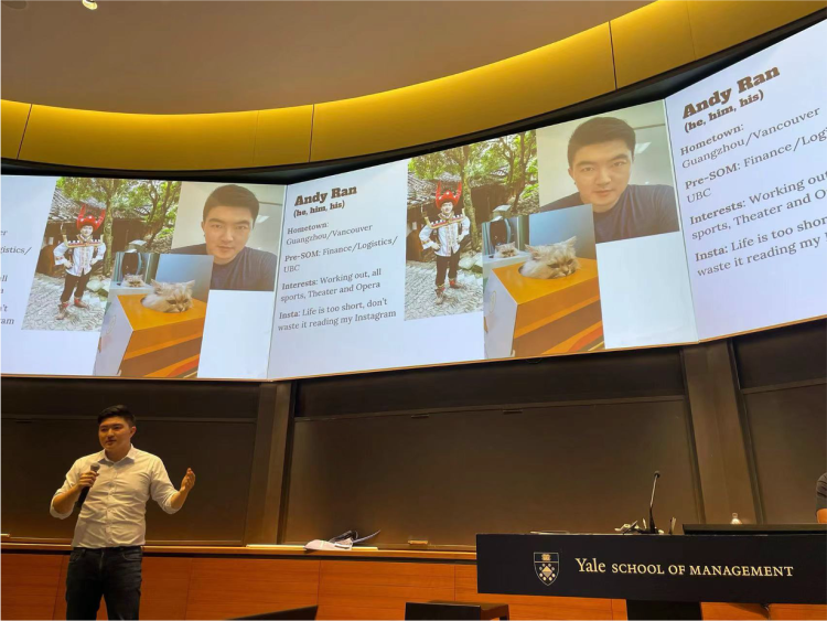 Andy Ran Orientation at Yale University