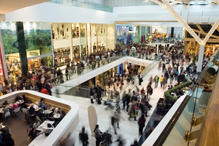 Crowd in the mall