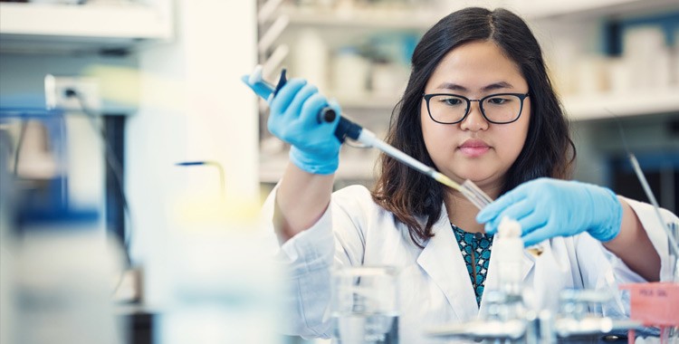 Image of Angela Sunario in a Lab coat