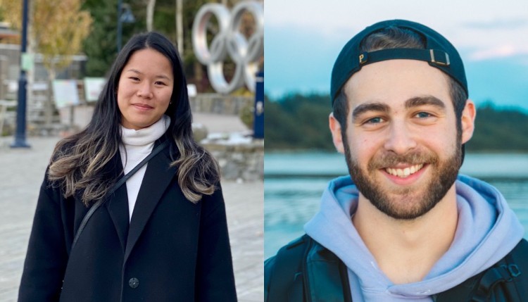 Mia Vorland and Seth Book, two UBC Bachelor + Master of Management (B+MM) graduates 